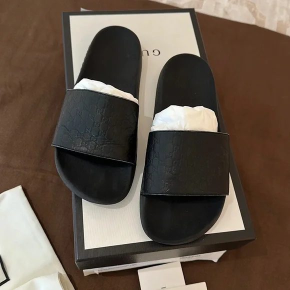 Gucci | Shoes | Gucci Mens Gg Slide Sandal | Poshmark display picture 1